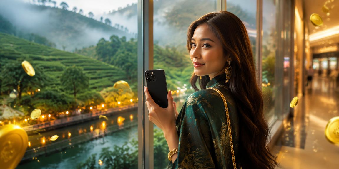 Pengguna Malaysia menyemak keputusan loteri dan kasino melalui telefon pintar platform bandarjudi